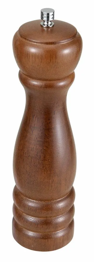 Winco Wpm-08 Traditional 8-Inch Pepper Mill With Zinc Alloy Grinder & Oak-Finish Handle | Denson Cfe 1