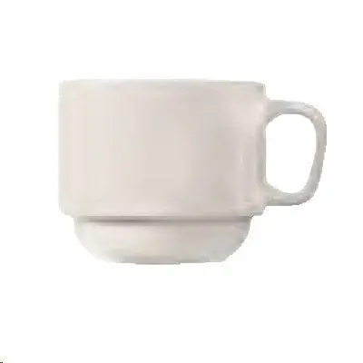 World Tableware 840-116-101 7 Oz Bright White Porcelana Cup | Denson Cfe 1