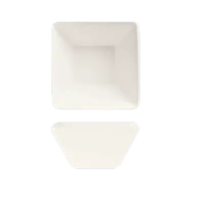 World Tableware Sl-111 4.5-Inch Square Porcelain Bowl – 11 Oz Capacity, Ultra-Bright White, Slate Finish 1